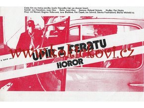 FILM UPÍR Z FERATU HOROR - JURAJ HERZ - REKLAMNÍ PLAKÁT DO VÝLOHY BIOGRAFU - RETRODÁREČEK