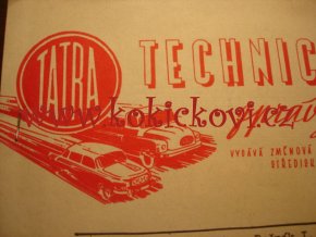 TATRA KOPŘIVNICE ZPRÁVY Z PODNIKU ROČ. 1 Č.2 1958 - TATRA 111R A TATRA 603