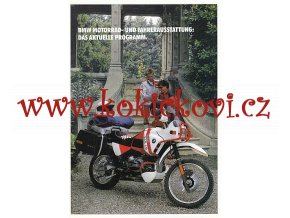 BMW MOTORRAD - PROSPEKT MOTOCYKL - 4 STRANY FORMÁT A4