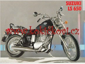 SUZUKI LS 650 - REKLAMNÍ PROSPEKT - TEXT NĚMECKY - 1 LIST A4