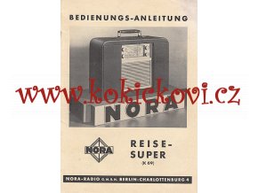 DER NORA REISE SUPER K69 - REKLAMNÍ PROSPEKT - A5 - 8 STRAN - NĚMECKY - IA STAV