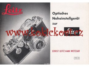 LEITZ LEICA REKLAMNÍ PROSPEKT ROZMĚRY 15*10 CM - 6 STRAN TEXT NĚMECKY