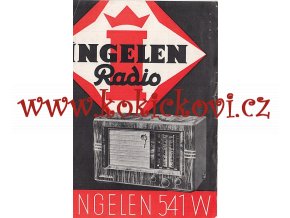 RADIO LETÁK INGELEN 541 W RADIO - REKLAMNÍ LETÁK A5