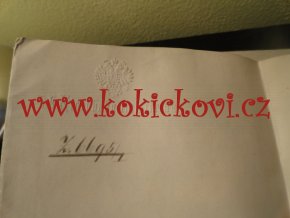 1896 Zvíkovec Eisenbahn železnice - Rokycany Křivoklát - s vlastním podpisem ministra železnic Emila von Guttenberga