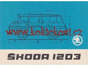 ŠKODA 1203 VAN - ROL - COM - TECHNICKÁ DATA - 6 STRAN A5 REKLAMNÍ PROSPEKT