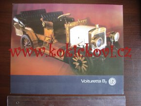 VOITURETTA B2 LAURIN KLEMENT - REKLAMNÍ FOTOGRAFIE 24*30CM PRESS FOTO