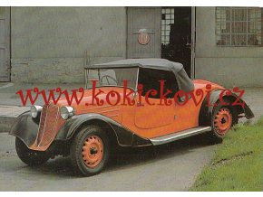 DVOUMÍSTNÝ 4VÁLEC TATRA 57 A - 1935- REKLAMNÍ POHLEDNICE MUZEUM TATRA KOPŘIVNICE