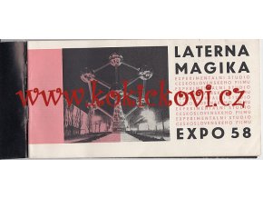 Laterna magika, experimentální studio československého filmu v Praze : Program Expo 58 - obálka Libor Fára
