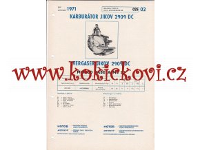 MOPED BABETA MS 50- KARBURÁTOR JIKOV - TECHNICKÝ POPIS - A4