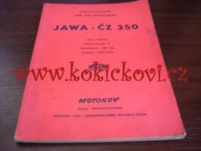 JAWA-ČZ 350 type 354 - Ersatzteilliste - Ausgabe - 1955-56 - MOTOKOV