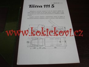 TATRA 111 S - TECHNICKÝ LIST - LETÁK - 2 STR. A5