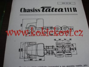 TATRA 111 R - TECHNICKÝ LIST - LETÁK - 2 STR. A5