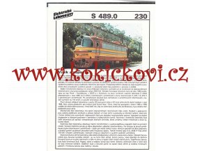 ELEKTRICKÁ LOKOMOTIVA - E 489.0 - REKLAMNÍ PROSPEKT - A4 - 2 STRANY