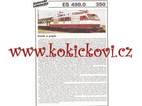 ELEKTRICKÁ LOKOMOTIVA - E 499.0 - REKLAMNÍ PROSPEKT - A4 - 2 STRANY