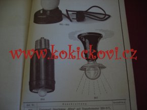 ELEKTROFONA - REKLAMNÍ KATALOG VÝROBKŮ - ZVONKY - OBJÍMKY- DOMÁCÍ TELEFONY 193? - NĚMECKY