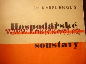 Hospodářské soustavy - Dr. Karel Engliš