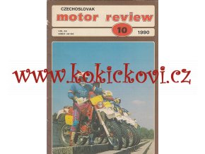 ČASOPIS MOTOR REVIEW Č.10/1990 - 1 KOMPLETNÍ ZACHOVALÉ ČÍSLO