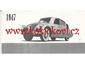 TATRA - REKLAMNÍ PROSPEKT 1947 - 50 LET ZÁVODU - 4 STRANY - TATRA 87
