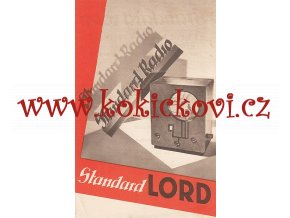 Standard Radio - Lord - reklamní leták A5 - výborný stav - 1932