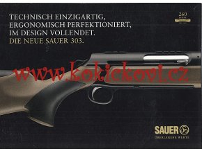 Kulovnice samonabíjecí SAUER 303 - reklamní prospekt A4 - 8 stran německy