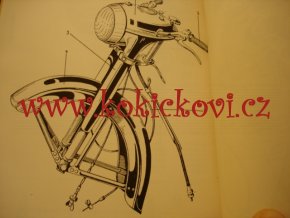 JAWA 500 typ 15 - 1952 - seznam náhradních součástí - poškozeno viz popisek