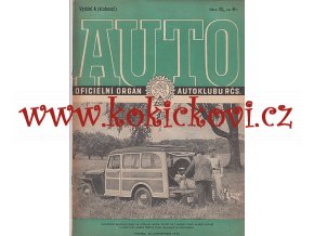AUTO - ČASOPIS ČS. MOTORISTŮ ČÍSLO A  - KLUBOVNÍ -  LISTOPAD 1946
