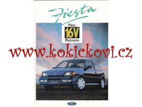 Ford Fiesta neu 16 V prospekt - A4 - 30 stran - německy - výborný stav