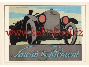 LAURIN A KLEMENT - REKLAMNÍ MOTIV 1913 - ZE SBÍREK UMPRUM ROZMĚRY 14,5*20,5 CM