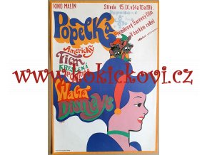 FILMOVÝ PLAKÁT A3 - POPELKA - WALT DISNEY - 1970