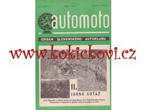 AUTOMOTO MÁJ 1950 - ČASOPIS SLOVENSKÉHO AUTOKLUBU