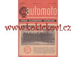 AUTOMOTO FEBRUÁR 1950 - ČASOPIS SLOVENSKÉHO AUTOKLUBU