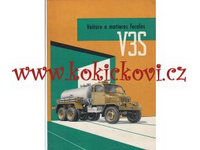 PRAGA V3S FEKÁLNÍ VŮZ FRANCOUZSKY - MOTOKOV 1957