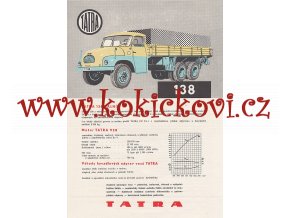 Tatra 138 valník - 1963 - reklamní prospekt