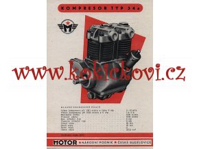 Motor - kompresor typ 34 a - 1961 - prospekt