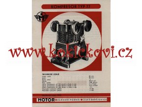 Motor - kompresor typ 77 - 1964 - prospekt