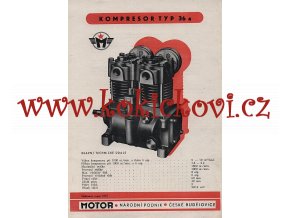 Motor - kompresor typ 36A - 196? - prospekt