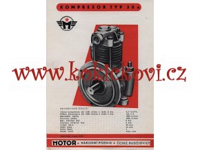 Motor - kompresor typ 30a - 1961 - prospekt