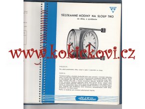 SOUHRNNÝ KATALOG VÝROBKŮ NÁRODNÍ PODNIK ELEKTROČAS - HODINY SIGNÁLNÍ SPORTOVNÍ HOLUBÁŘSKÉ VĚŽNÍ - REKLAMNÍ SKVOST