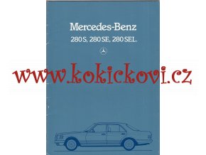 Mercedes - Benz 280 S, 280 SE a 280 SEL - prospekt - 1983 -32 stra A4