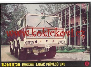 Tatra 813 tahač přívěsů 6x6 - reklamní prospekt - 1 list A4 - texty česky