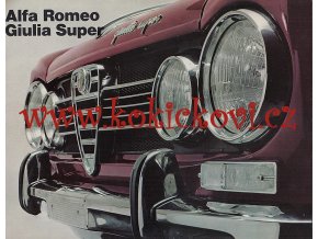 Alfa Romeo - Giulia Super - reklamní prospekt - 24 stran A4 - 197? - italsky