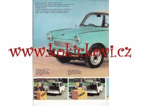 TRABANT 601 MODEL 84 - prospekt 1983 TEXT V ČEŠTINĚ