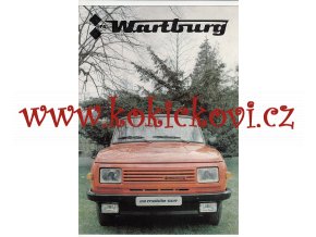 WARTBURG IFA 84 - reklamní prospekt 1984 - 4 x A4 - TEXT V NJ - VÝBORNÝ STAV