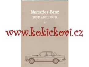 Mercedes - Benz 280 D, 240 D a 300 D - prospekt - 1983 -32 stra A4
