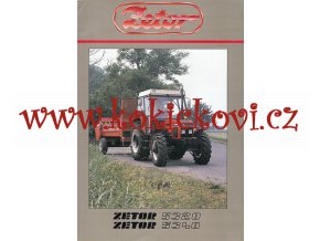 TRAKTOR ZETOR 5320 A 5340 - REKLAMNÍ PROSPEKT A4 - 6 STRAN