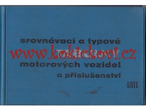 Srovnávací a typové tabulky motorových vozidel a příslušenství - sntl 1960