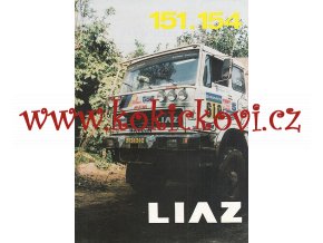 Liaz 151.154 - speciální valník 4 x 4 - reklamní prospekt - česky - 4 strany A4