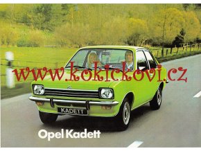 Opel Kadett - 1976 - prospekt - 1 list A4 - texty německy