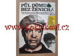 PŮL DOMU BEZ ŽENICHA - FILMOVÝ PLAKÁT A1 - 1980