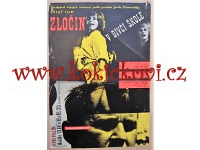 ZLOČIN V DÍVČÍ ŠKOLE - FILMOVÝ PLAKÁT A3 - 1965 - VLADIMÍR BIDLO